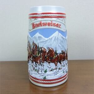 Budweiser "A" Series Collector 1985 Edition Beer Stein Limited Edition Ceramarte